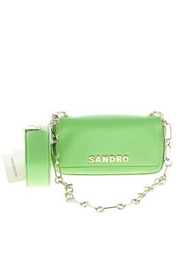Sandro Totemo Bag with Chain Strap lime green